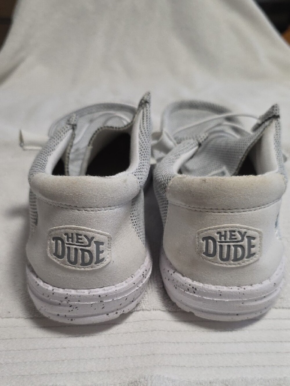 Hey Dude Wally Sox Stone White Slip-On Loafers Men's Size 11 - Picture 8 of 16